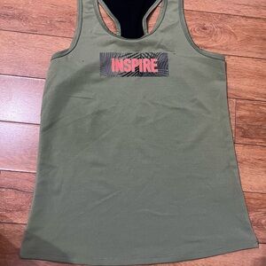 Inspire Olive Green Women's Tank Top